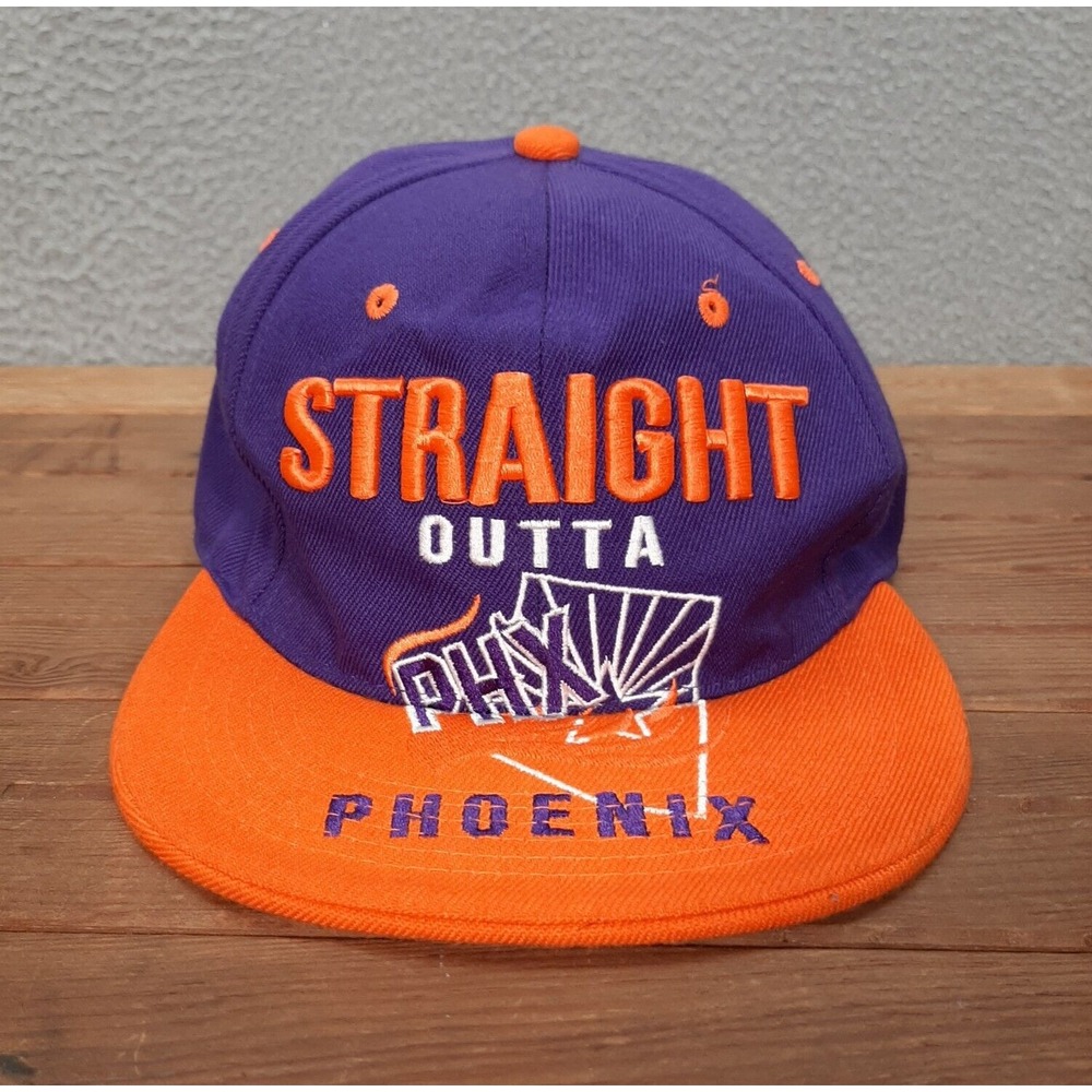 Phoenix Suns Hat Adult Purple Orange Snapback Cap‎ NBA Basketball Embroidered